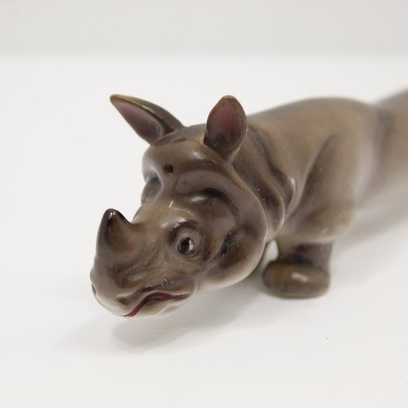 Vintage Craftsman China Japan Rhinoceros Salt & Pepper Shaker - Picture 4 of 10